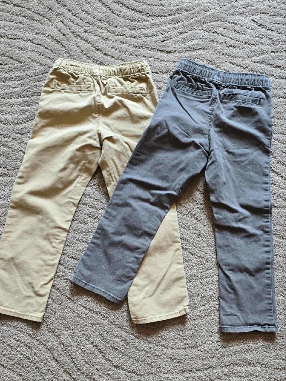 Old Navy Pull-On Chino Pants Set - Tan and Gray